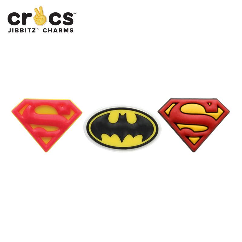 ジビッツ Jibbitz Dc コミック Comic クロックス シューズアクセサリー キャラクター バットマン スーパーマン Yel C A 2 人気定番