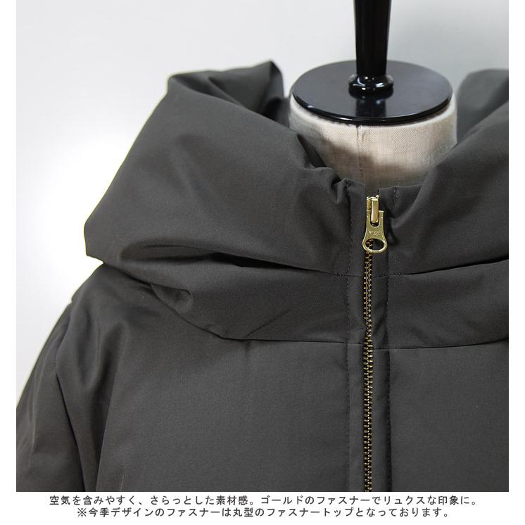 シームレス加工ショート丈ショールカラーダウンジャケット : TEANY