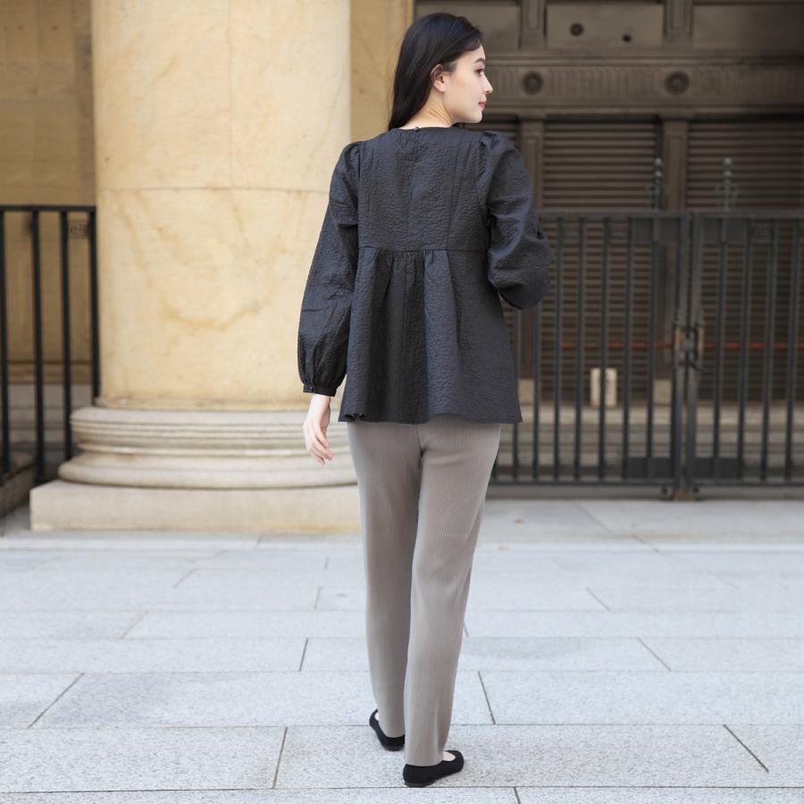 完売品おまけ付き♪未使用ジャガードペプラムトップス　ベージュゴールドLAVA 楽天市場】【半額クーポン対象】Lajour made in Japan 日本製