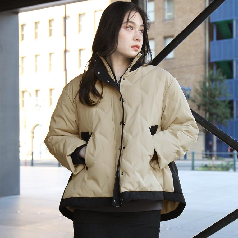 ジャケット・アウター 2way short down jacket 2wayバイカラーショートダウン : TEANY - 通販 - Yahoo!ショッピング