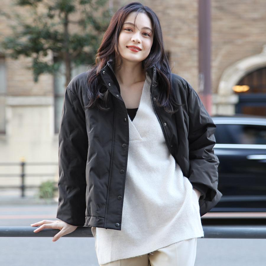 ジャケット・アウター 2way short down jacket a.v.v ダウンコート ダウンジャケット 「2WAY」スタンドネック