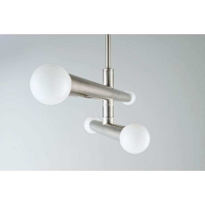 4灯 シーリングライト Fonction シルバー 照明器具 LED インダストリアルの画像