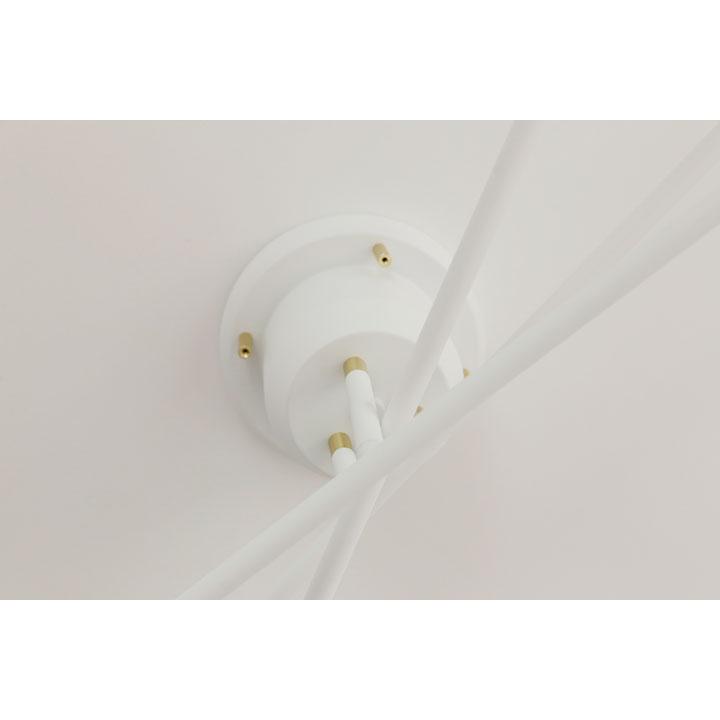 6灯 シーリングライト Radius ホワイト スポットライト LED電球 直付け