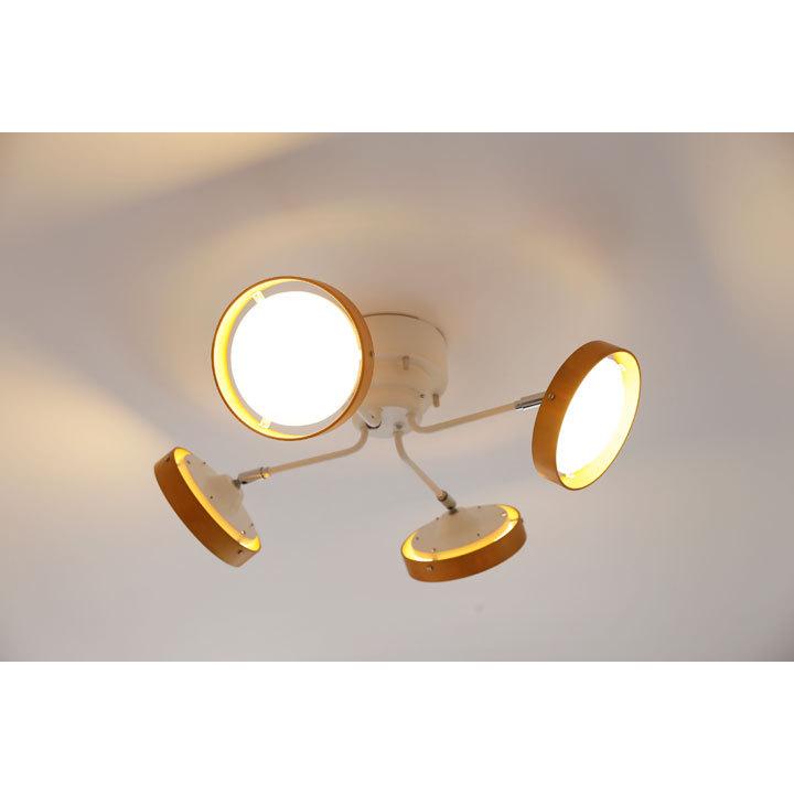 LED 4灯 シーリングライト Planet ナチュラル リモコン付き 照明