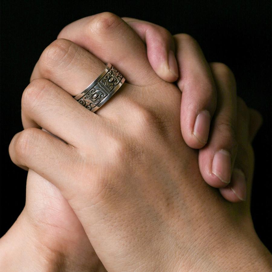 クロマニヨン 古代 龍 スターリング シルバー リング 9号〜29号 指輪