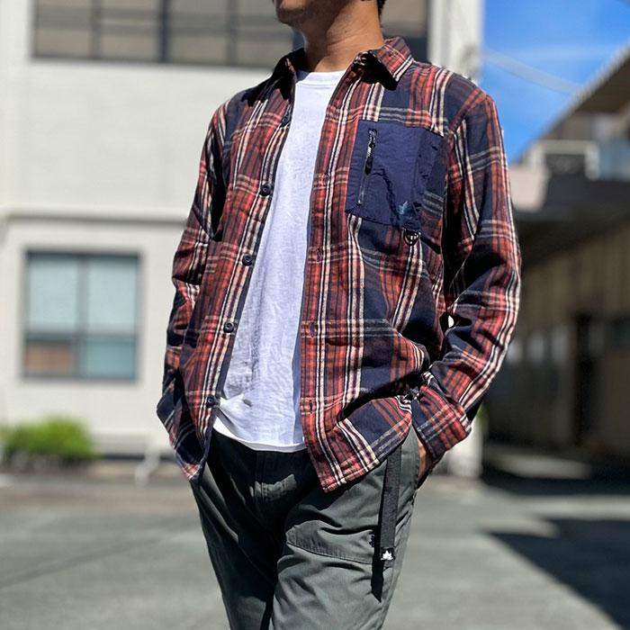 ロゴスパーク(LOGOS park) メンズ チェックシャツ M,L,LL :2433-9372