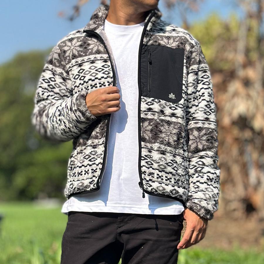 新品　  Performance 袖ロゴフリースジャケット LOGOS（ロゴス） [ロゴスパーク] メンズ 送料無料 キャンプ アウトドア