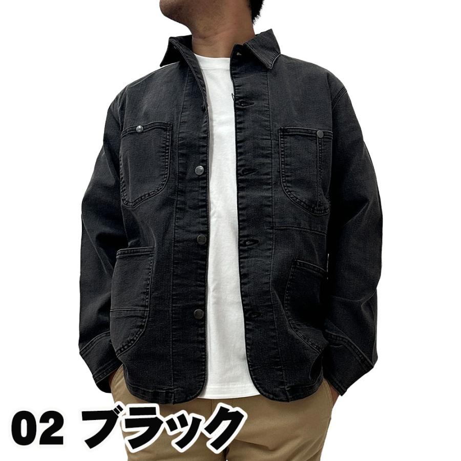 Hanes（ヘインズ） メンズ ストレッチデニム カバーオール M,L,LL