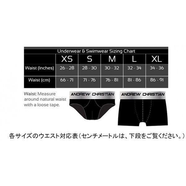 アンドリュークリスチャン メンズ ブリーフ ANDREW CHRISTIAN Tighty Whitie ブリーフ W Almost Naked XS,S,M,L,XL｜croota｜05