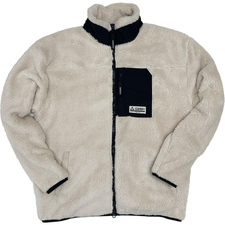 GERRY（ジェリー） ソフトボア ナイロン切替スタンドカラージャケット