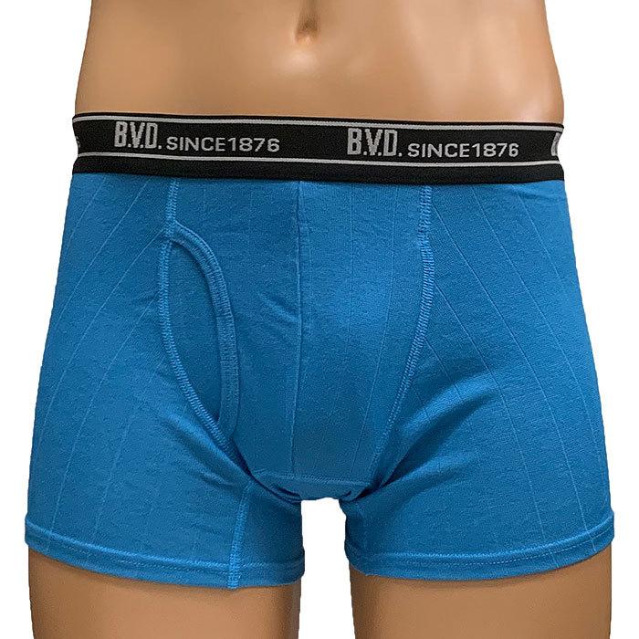 B.V.D. ボクサーパンツ 無地ボクサーパンツ 前開き 吸水速乾 交編針抜