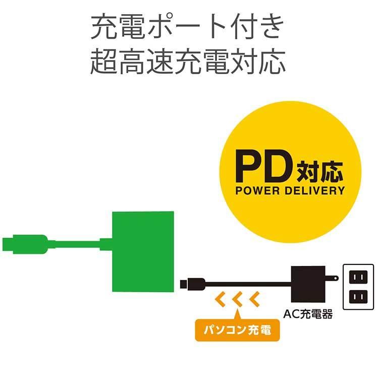 エレコム 変換アダプタ USB Type‐Cオス-VGAメス PDメス対応 給電ポート付 映像変換 ELECOM｜cross-road｜07