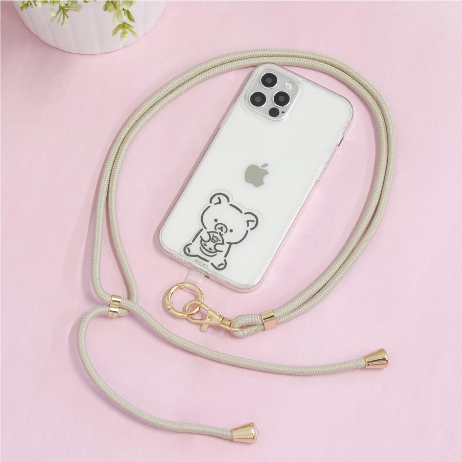 gourmandise リラックマ スマホショルダー ストラップ ホルダー