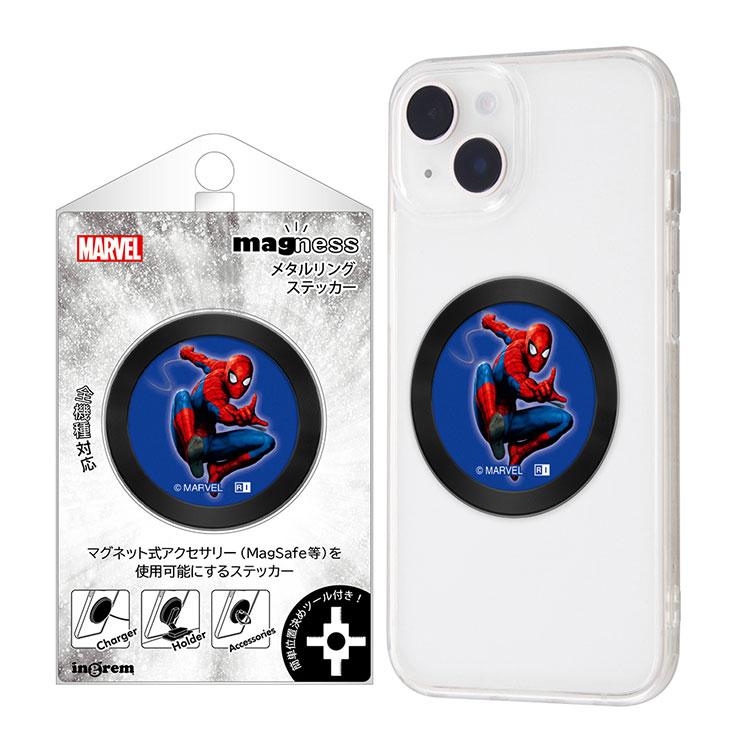 ingrem（イングレム） スパイダーマン MagSafe リング ステッカー 