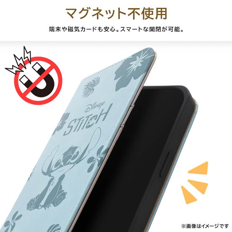 iPhone15 手帳型 ケース ディズニー スティッチ カバー PU レザー 耐衝撃 カード 収納 ポケット ストラップホール 付 スタンド機能付き