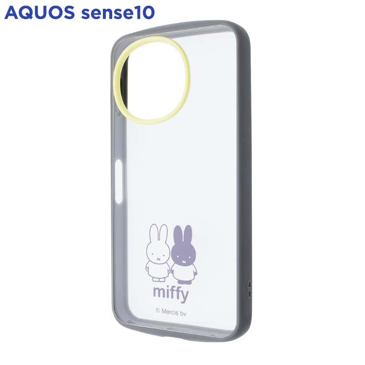 AQUOS sense10 sense9 ケース ミッフィー クリア 透明 ハイブリッド キャラクター グッズ 保護 スマホ カバー アクオス センス SH 53F 53E