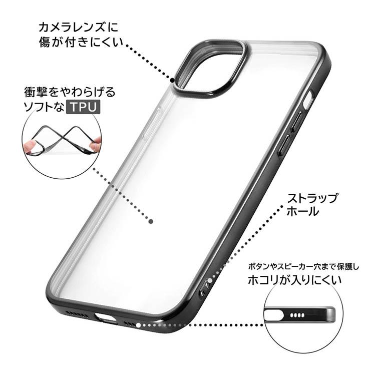 iPhone 14Plus スマホ ケース カバー ディズニー ティンカーベル キャラクター グッズ ソフト 耐衝撃 ストラップホール｜cross-road｜03