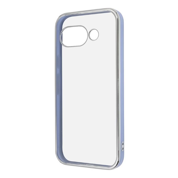 ingrem（イングレム） GooglePixel9a ケース クリア ブルー シルバー