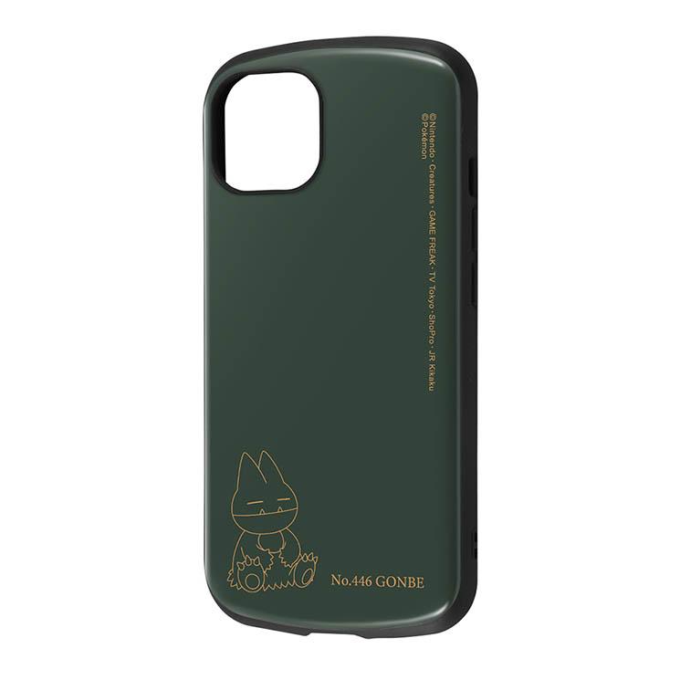 iPhone 14 13 スマホ ケース カバー ポケモン ゴンべ ダーク グリーン 