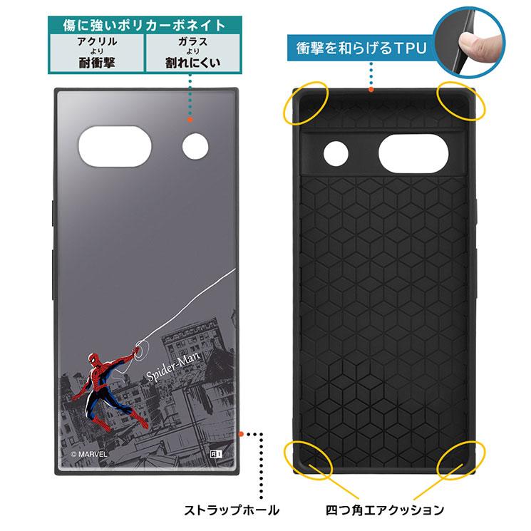 Google Pixel 7a ケース MARVEL スパイダーマン スマホ カバー キャラクター グッズ 耐衝撃 ハイブリッド｜cross-road｜03