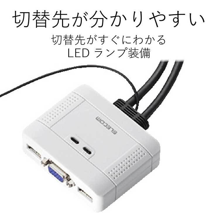 パソコン切替器(KVM)HDMI(R)・2ポート | エレコムダイレクトショップ