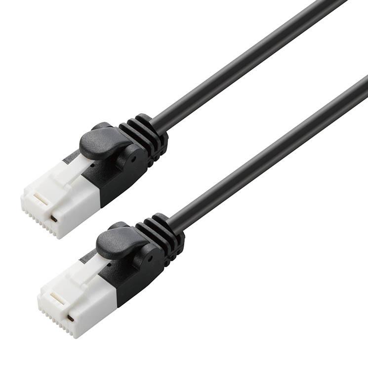 ELECOM LANケーブル 30m 2本セット おまけ付き ELECOM（エレコム） Cat6 LANケーブル 30m ブラック : CROSS ROAD