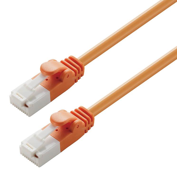 ELECOM（エレコム） Cat6 LANケーブル 30m オレンジ : CROSS ROAD