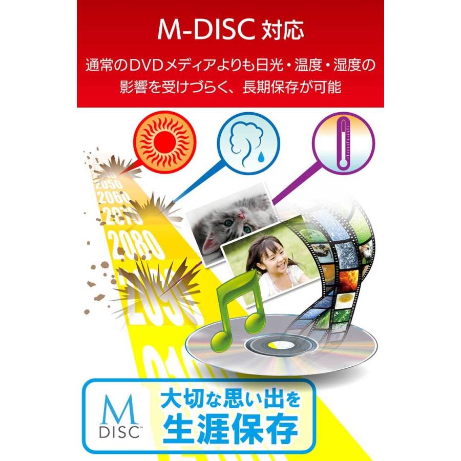 エレコム DVDドライブ USB2.0 薄型 オールインワンソフト付 ホワイト ELECOM｜cross-road｜07