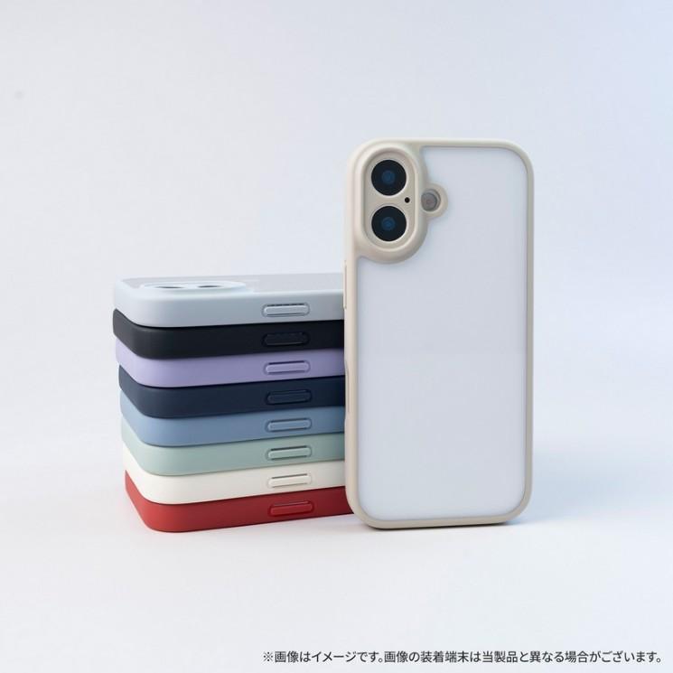 MSソリューションズ iPhone17 ケース レッド カラーフレーム クリア