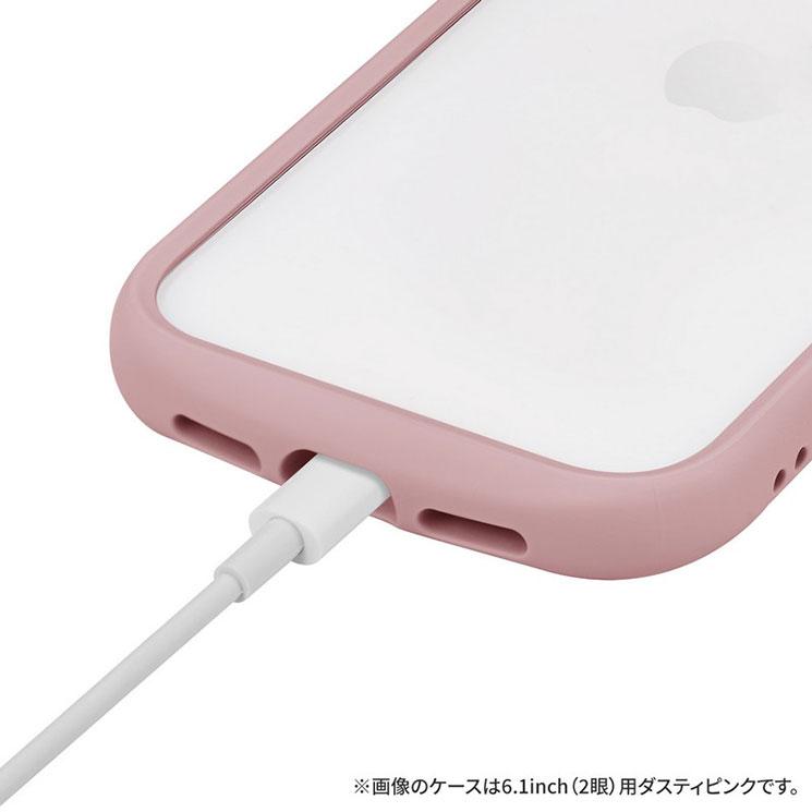 iPhone 15Pro ケース クリア 透明 ラベンダー ストラップホルダー 付 耐衝撃 スマホ カバー シンプル 軽量｜cross-road｜05