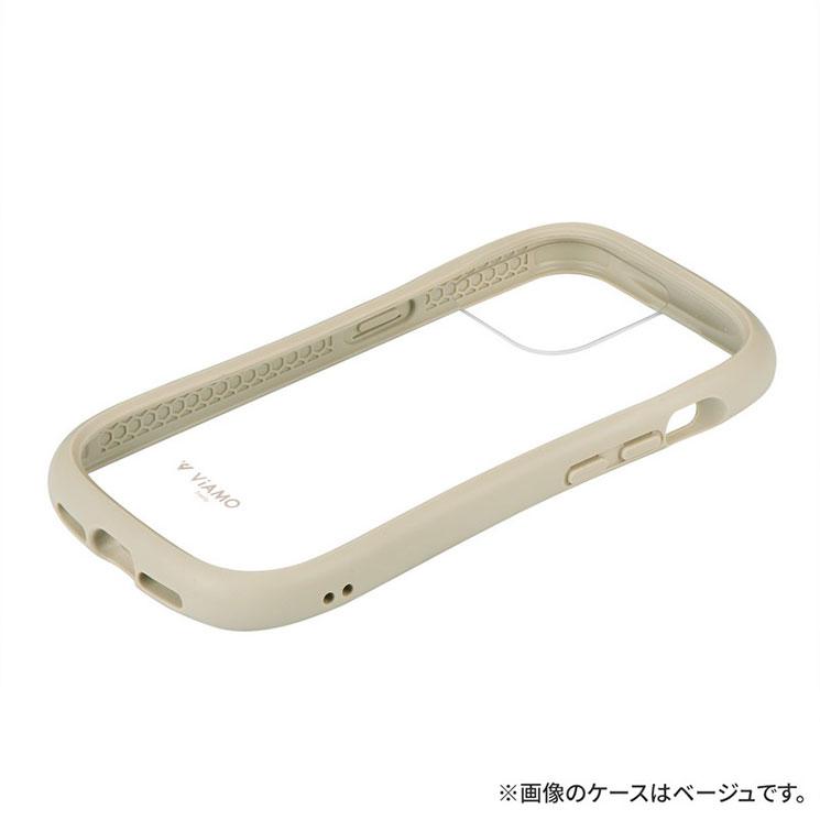 iPhone 15Pro ケース クリア 透明 ダーク グレー ストラップホルダー 付 耐衝撃 スマホ カバー シンプル ラウンド フォルム くびれ｜cross-road｜02