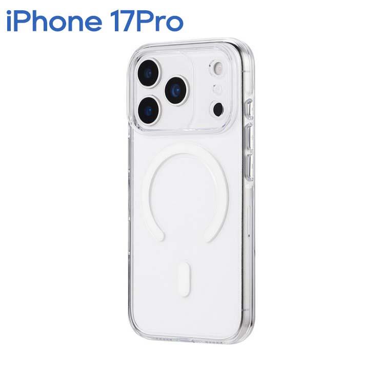 MSソリューションズ iPhone17Pro ケースクリア 透明 マグネットリング