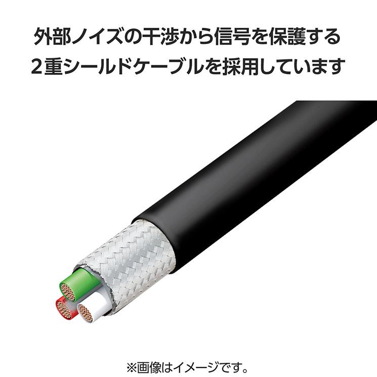 USB Type C ケーブル ( タイプ C to C ) 2m PD 100W スリムケーブル 小型化コネクタ 【 iPhone パソコン スマホ 等 Type-C 機器対応 】 ブラック ELECOM｜cross-road｜06