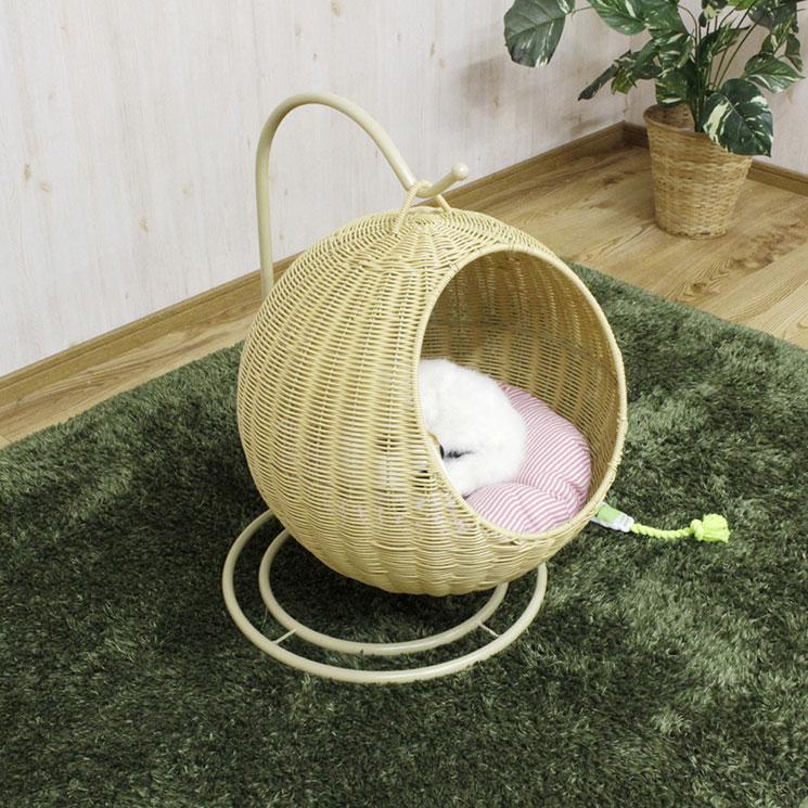 ハンギングチェア 猫 吊り下げ ベッド ペット用 ハンギングチェア