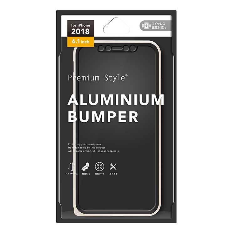 iPhone XR バンパー ゴールド ケース カバー アルミニウム バンパー 保護 シンプル おしゃれ オシャレ PGA｜cross-road｜02