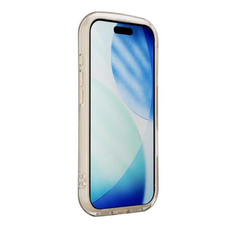 PGA iPhone17Pro ケース MagSafe対応 クリア ベージュ フレーム モカ