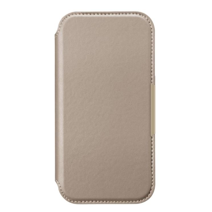 PGA iPhone17e iPhone16e 手帳 ケース ベージュ 背面 クリア 透明