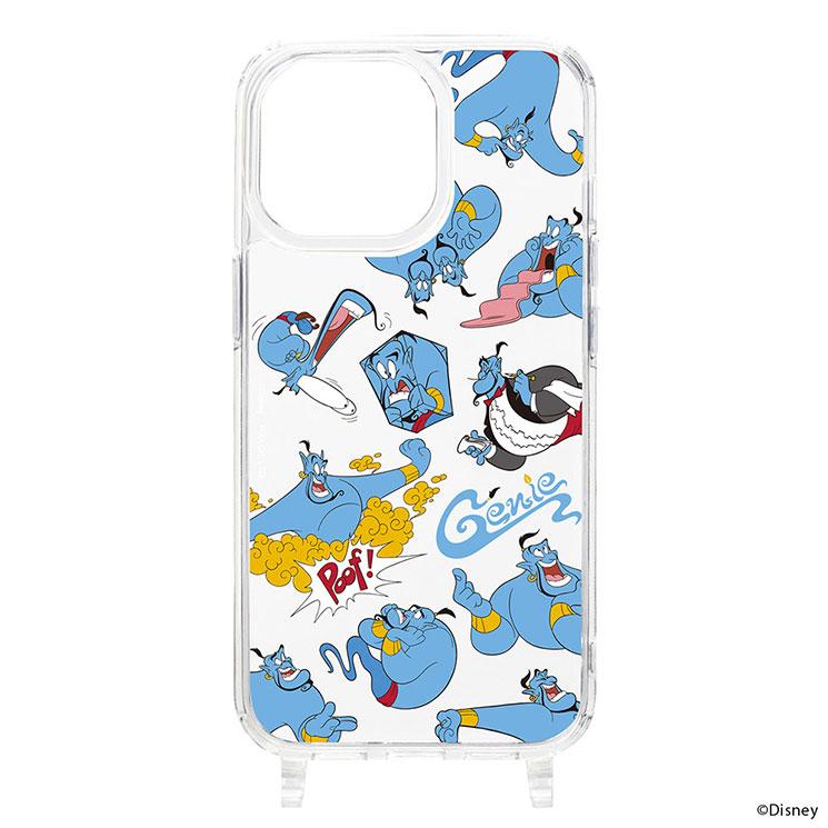 iPhoneケース ディズニー PGA iPhone15Pro ケース ディズニー ジーニー クリア 透明