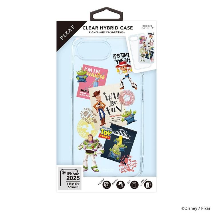 PGA iPhone16e ケース ディズニー クリアハイブリッドケース