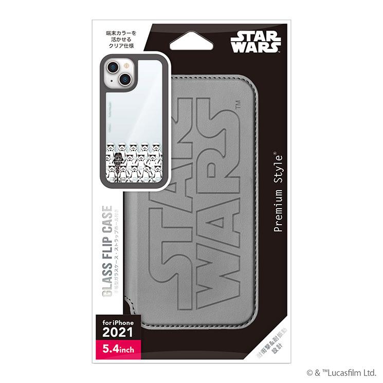 iPhone 13mini ケース STARWARS スター・ウォーズ ダース・ベイダー 手帳型 カバー MIL規格 クリア 透明 カードポケット おしゃれ オシャレ キャラ｜cross-road｜02