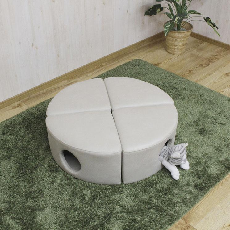 【新品】高級スツール 撥水生地 ※猫ひっかき傷対応 新品】高級スツール 撥水生地 ※猫ひっかき傷対応 新品】高級