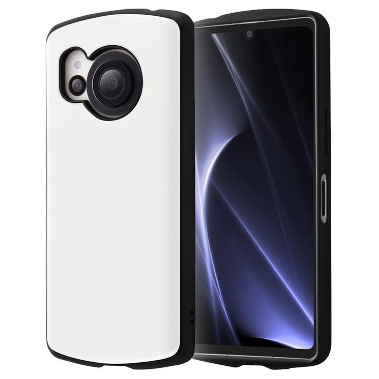ray-out（レイアウト） AQUOS R8 ケース ホワイト スマホ カバー 耐