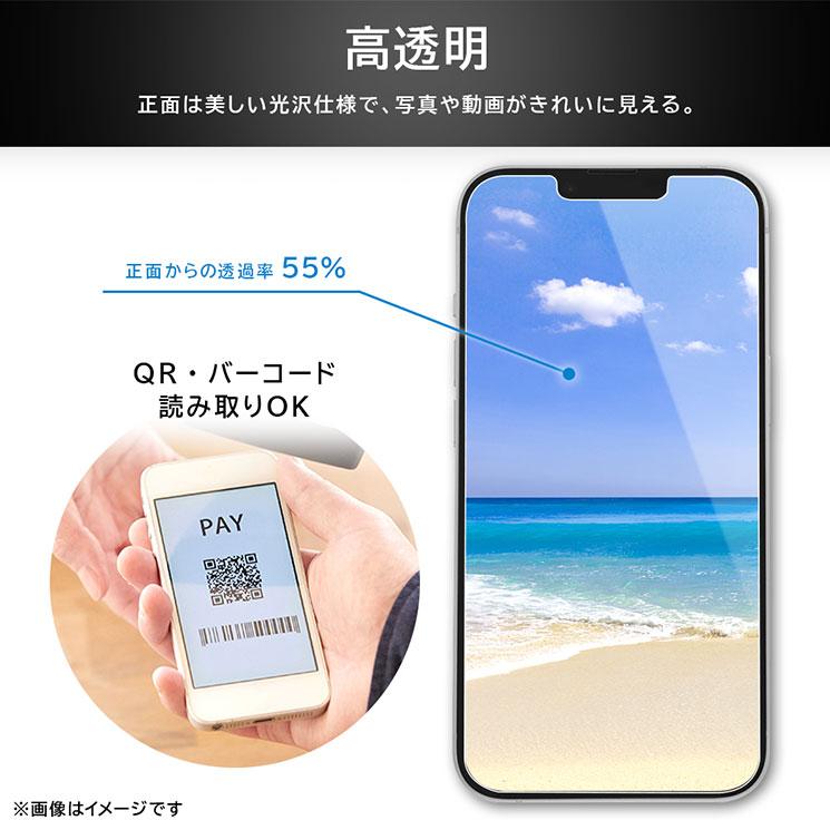 ray-out（レイアウト） AQUOS R8 ガラスフィルム 覗き見防止 横から