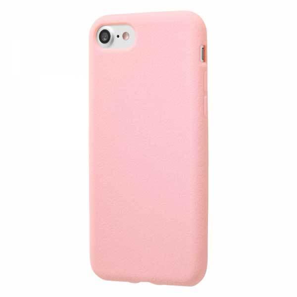 iPhone7 シリコンケース ピンク カバー スリップガード フィット すべりにくい アンチダスト 保護 シンプル｜cross-road