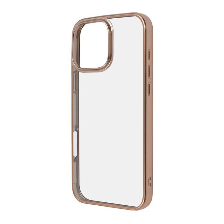 ray-out（レイアウト） iPhone16ProMax ケース クリア ピンク ゴールド