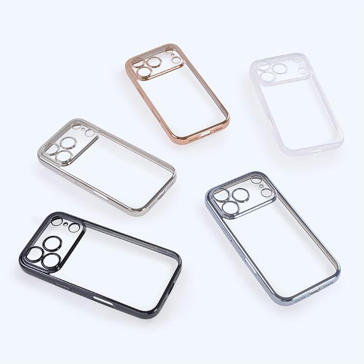 ray-out（レイアウト） iPhone17Pro ケース クリア ピンク ゴールド