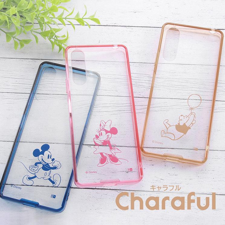 Xperia 10 IV ケース ディズニー ミッキーマウス ハイブリッドカバー Charaful クリア 透明 かわいい 可愛い おしゃれ オシャレ シンプル キャラ レイアウト｜cross-road｜07