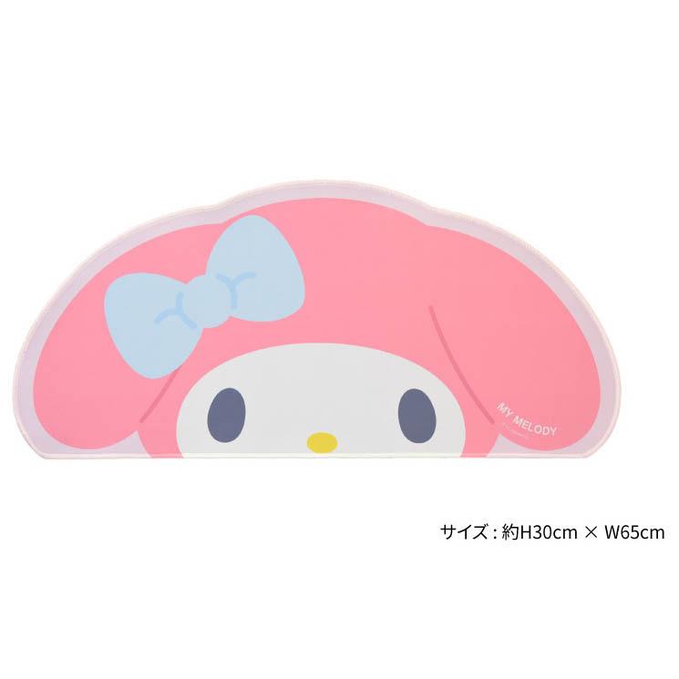 ダイカットデスクマット サンリオ マイメロディ 机 テレワーク マウスパッド かわいい 可愛い おしゃれ オシャレ キャラ グルマン 名入れ無料
