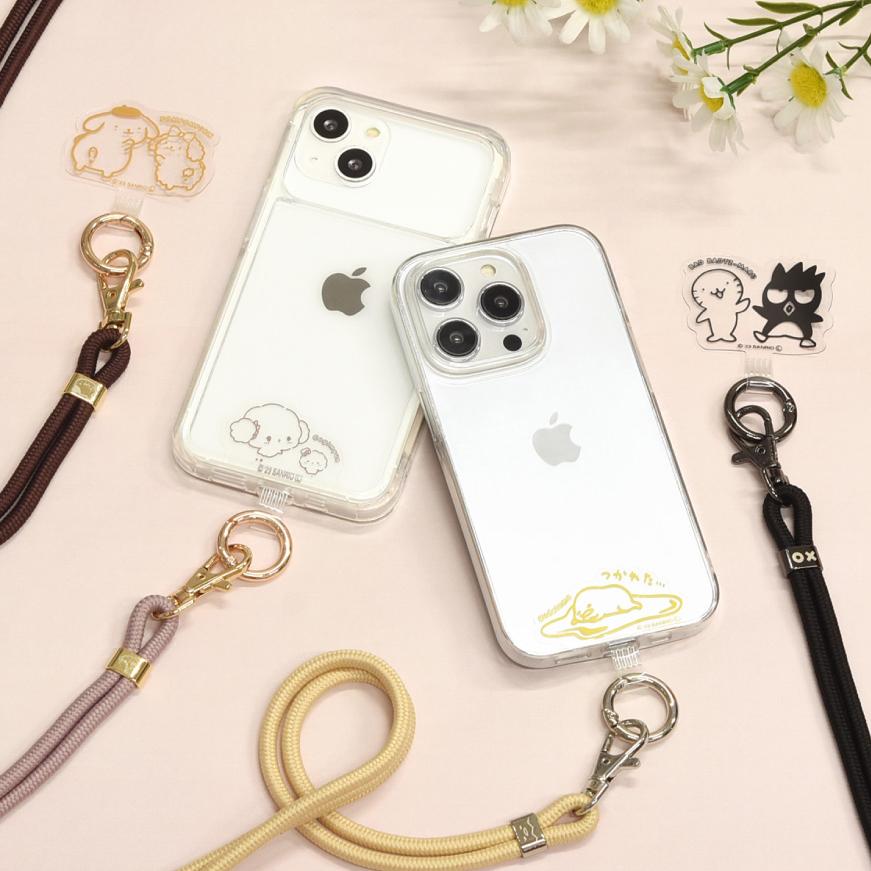 gourmandise サンリオ スマホショルダー ストラップ ホルダー こ