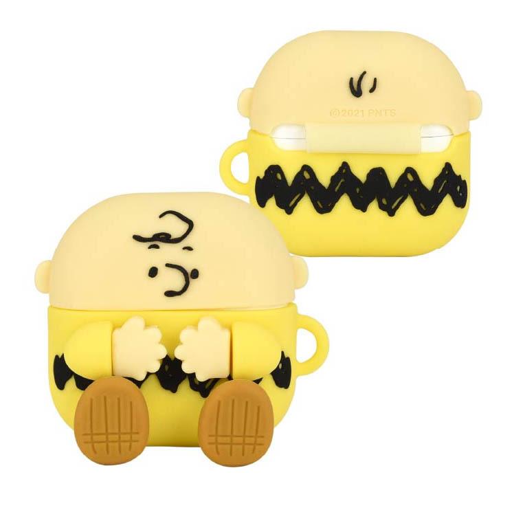 Airpods 第3世代 シリコンケース ピーナッツ スヌーピー チャーリー ブラウン カバー 保護 かわいい 可愛い おしゃれ オシャレ シンプル キャラ 若者の大愛商品